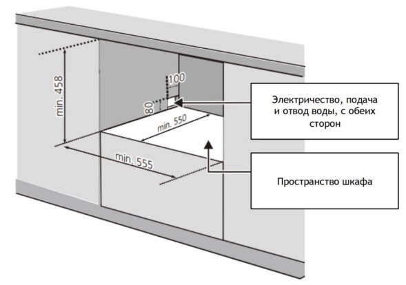 Посудомоечная машина встраив. Weissgauff BDW 4106 D 1380Вт компактная