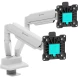 Кронштейн для мониторов Onkron G160 BW черный/белый 13&amp;quot;-32&amp;quot; макс.20кг настольный поворот и наклон верт.перемещ.