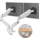 Кронштейн для мониторов Onkron G160 BW черный/белый 13&amp;quot;-32&amp;quot; макс.20кг настольный поворот и наклон верт.перемещ.
