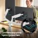 Кронштейн для мониторов Onkron G160 BW черный/белый 13&amp;quot;-32&amp;quot; макс.20кг настольный поворот и наклон верт.перемещ.