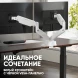 Кронштейн для мониторов Onkron G160 BW черный/белый 13&amp;quot;-32&amp;quot; макс.20кг настольный поворот и наклон верт.перемещ.