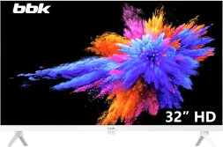 Телевизор LED BBK 32" 32LEM-1054/TS2C (W) белый HD 50Hz DVB-T2 DVB-C USB (RUS)