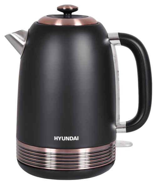 Чайник электрический Hyundai HYK-S4501 1.7л. 2200Вт черный/бронзовый корпус: металл/пластик