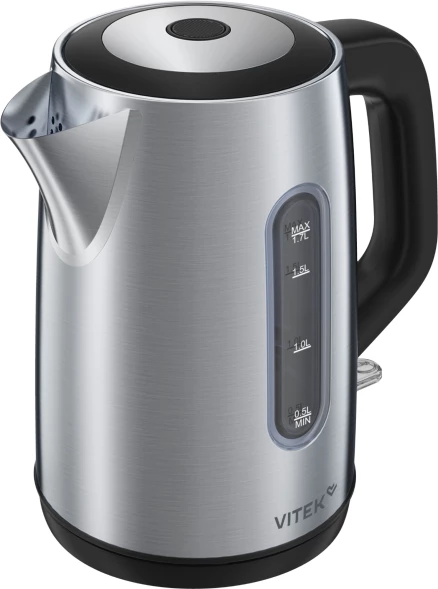 Чайник электрический Vitek VT-WK1054 1.7л. 2200Вт черный корпус: металл