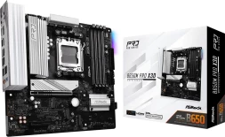 Материнская плата Asrock B650M PRO X3D Socket AM5 AMD B650 4xDDR5 mATX AC`97 8ch(7.1) 2.5Gg RAID+HDMI+DP