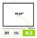 Экран Cactus 100&amp;quot; 152x203см Wallscreen CS-PSW-152x203 4:3 настенно-потолочный рулонный белый