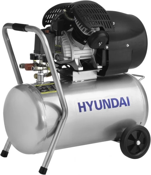 Компрессор поршневой Hyundai HYC 40250LMS масляный 400л/мин 50л 2200Вт серебристый/черный