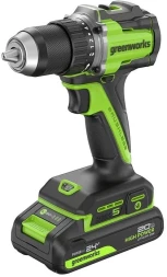 Дрель-шуруповерт Greenworks DD345 аккум. патрон:быстрозажимной (3708307)