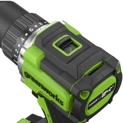 Дрель-шуруповерт Greenworks DD345 аккум. патрон:быстрозажимной (3708307)