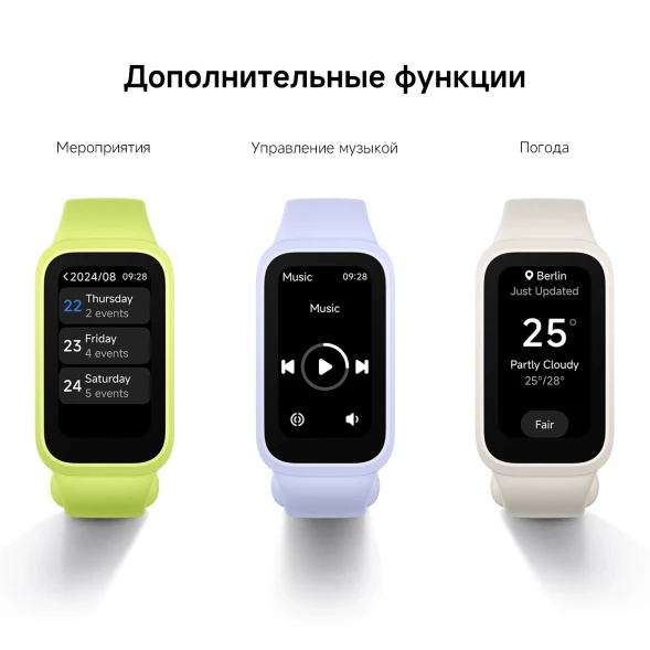 Фитнес-трекер Xiaomi Smart Band 9 Active TFT корп.:черный рем.:черный (BHR9444GL)