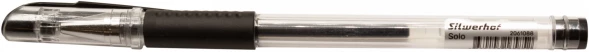Ручка гелев. Silwerhof Eco Solo d=0.5мм черн. черн. кор.карт. сменный стержень игловидный пиш. наконечник линия 0.3мм