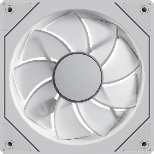 Вентилятор для корпуса Formula Floe 12WH ARPW Reverse ARGB 120х120x25 белый 4-pin 26.8дБ (FLOE 12WH ARPW REVERSE) Ret