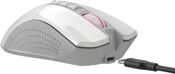 Мышь A4Tech Bloody R90 Plus белый оптическая 5000dpi беспров. USB 7but (R90 PLUS GREUISH WHITE)