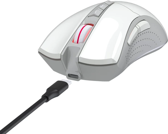 Мышь A4Tech Bloody R90 Plus белый оптическая 5000dpi беспров. USB 7but (R90 PLUS GREUISH WHITE)