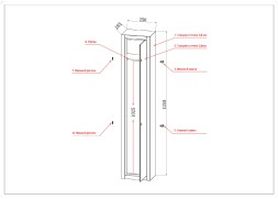 Сейф оружейный Cactus CS-SF-GK125 1250x260x210мм ключевой