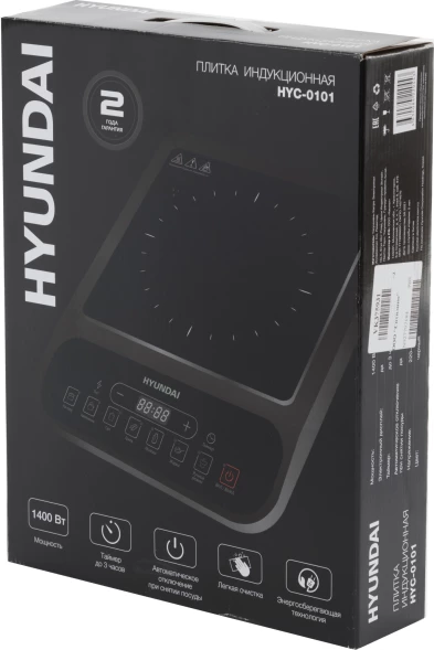 Настольная индукционная плита Hyundai HYC-0101 1400 Вт стеклокерамическая