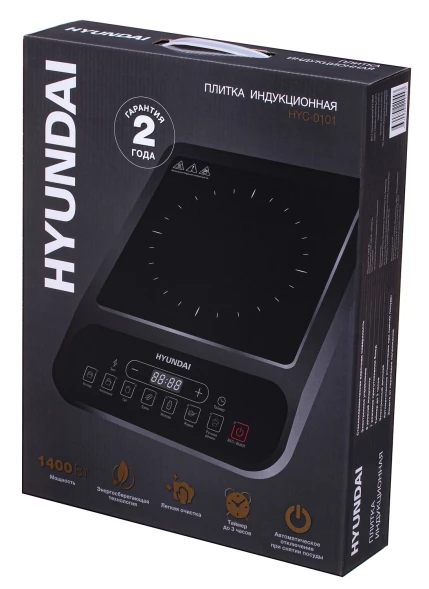 Настольная индукционная плита Hyundai HYC-0101 1400 Вт стеклокерамическая