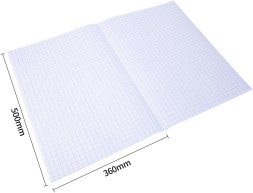 Пленка Deli EH830 Macaron для книги (набор 10шт) ПП 80мкм гладкая прозр. 360х500мм