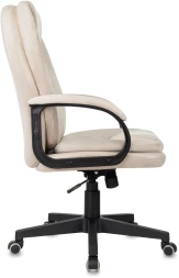 Кресло руководителя Бюрократ CH-668 светло-бежевый Holland 06 крестов. пластик