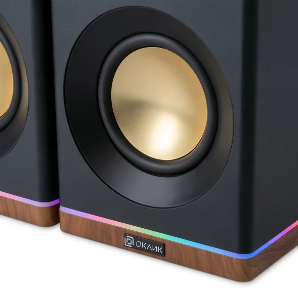 Колонки Оклик OK-605A 2.0 черный 60Вт BT