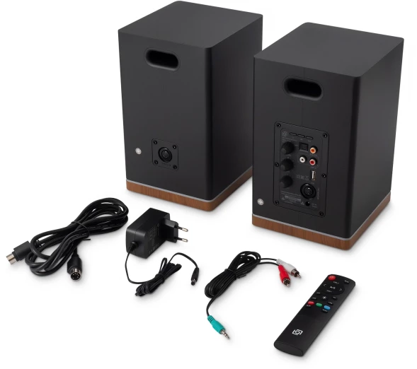 Колонки Оклик OK-605A 2.0 черный 60Вт BT