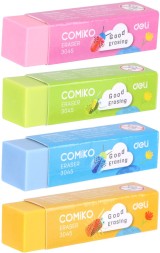 Ластик Deli E3045 Color 60x15x15мм ПВХ ассорти индивидуальная картонная упаковка