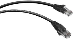Патч-корд Cabeus PC-UTP-RJ45-Cat.5e-0.5m-BK-LSZH U/UTP RJ-45 вил.-вилка RJ-45 кат.5E 0.5м черный LSZH