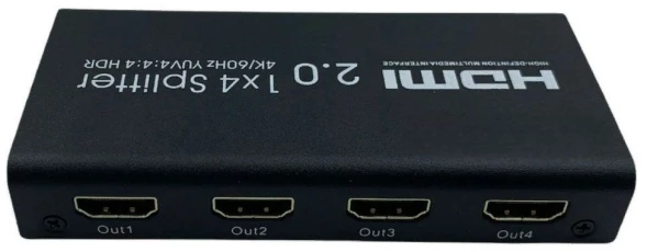 Сплиттер аудио-видео Premier 5-872-4V2 HDMI (f)/4xHDMI (f) черный