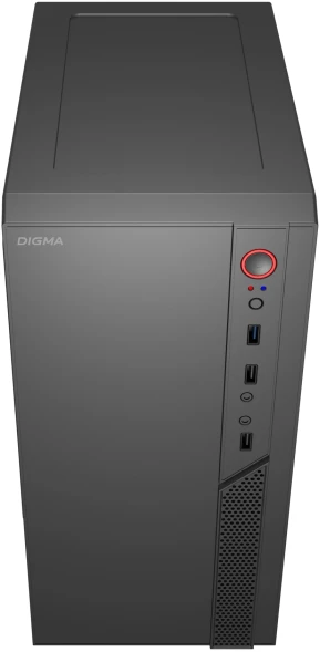 Корпус Digma DCC-MN306 черный без БП mATX 1x80mm 1x92mm 2x120mm 2xUSB2.0 1xUSB3.0 audio