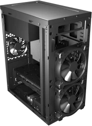 Корпус Digma DCC-MN306 черный без БП mATX 1x80mm 1x92mm 2x120mm 2xUSB2.0 1xUSB3.0 audio