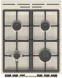 Плита Газовая Gorenje GG5A12BEF бежевый (без крышки) реш.чугун
