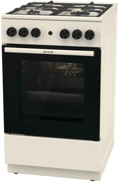 Плита Газовая Gorenje GG5A12BEF бежевый (без крышки) реш.чугун