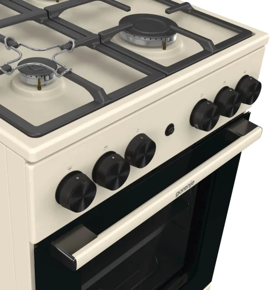 Плита Газовая Gorenje GG5A12BEF бежевый (без крышки) реш.чугун
