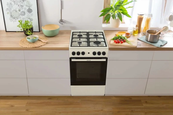 Плита Газовая Gorenje GG5A12BEF бежевый (без крышки) реш.чугун