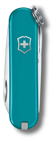 Нож перочинный Victorinox Classic SD Mountain Lake (0.6223.23G) 58мм 7функц. подар.коробка