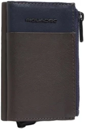 Кошелек мужской Piquadro Harper PP5585APR/BLUTM синий/коричневый натур.кожа