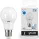 Лампа светодиодная Gauss Elementary 7Вт цок.:E27 груша 220B 6500K св.свеч.бел.хол. A60 (упак.:10шт) (23237A)