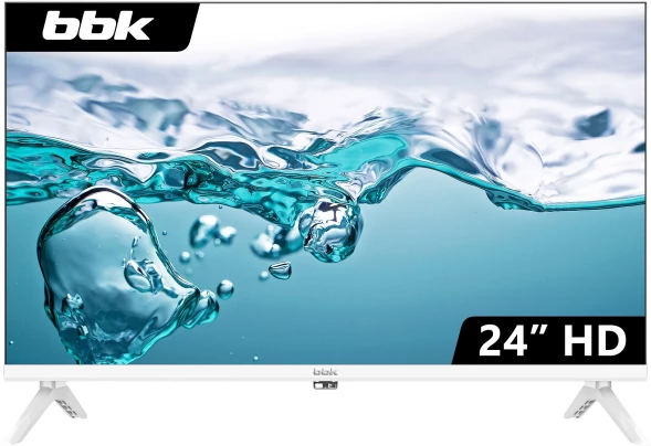 Телевизор LED BBK 24&amp;quot; 24LEM-1045/TS2C (W) белый HD 60Hz DVB-T2 DVB-C DVB-S2 USB (RUS)