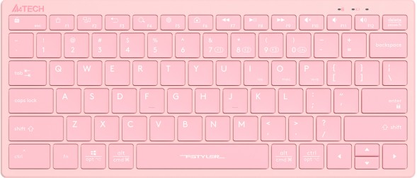 Клавиатура A4Tech Fstyler FBX51C розовый USB беспроводная BT/Radio slim Multimedia (FBX51C PINK)