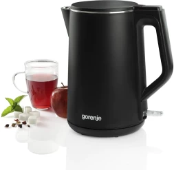 Чайник электрический Gorenje K15DWBK 1.5л. 2200Вт черный корпус: пластик