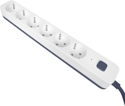 Сетевой фильтр Powercom SP-06W 3,0 м 3.0м (6 розеток) белый/серый (коробка)