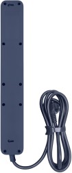 Сетевой фильтр Powercom SP-06W 3,0 м 3.0м (6 розеток) белый/серый (коробка)