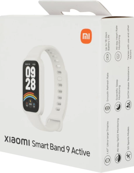 Фитнес-трекер Xiaomi Smart Band 9 Active TFT корп.:бежевый рем.:бежевый (BHR9441GL)
