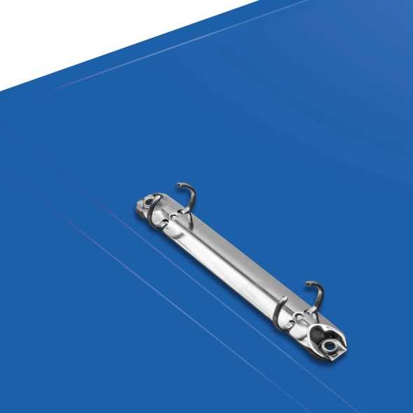 Папка на 2-х кольцах Silwerhof Eco A4 пластик 0.5мм кор.18мм синий