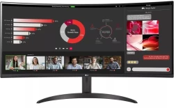 Монитор LG 34&amp;quot; UltraWide 34WR50QK-B черный VA LED 21:9 HDMI матовая 300cd 178гр/178гр 3440x1440 100Hz DP WQ 5.9кг