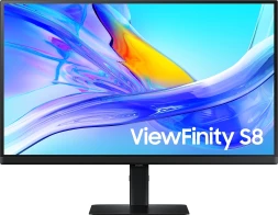 Монитор Samsung 27&amp;quot; ViewFinity S8 S27D804UAIXCI черный IPS LED 5ms 16:9 HDMI матовая HAS Piv 1000:1 350cd 178гр/178гр 3840x2160 60Hz DP 4K USB 6.1кг