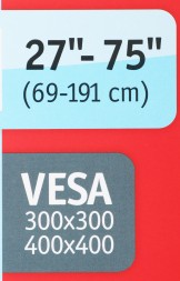 Кронштейн для телевизора Holder LCDS-5070 металлик 37&amp;quot;-55&amp;quot; макс.45кг настенный фиксированный