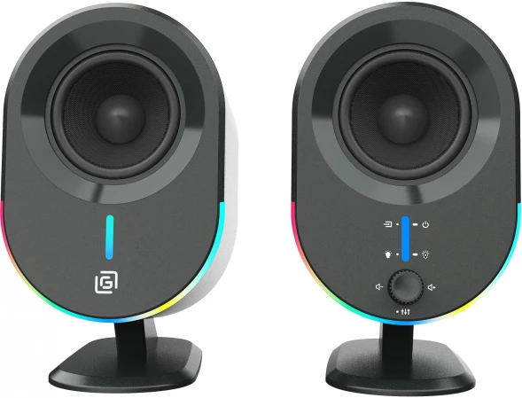 Колонки Оклик OK-303A 2.0 черный 20Вт BT