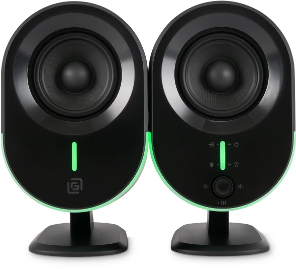 Колонки Оклик OK-303A 2.0 черный 20Вт BT