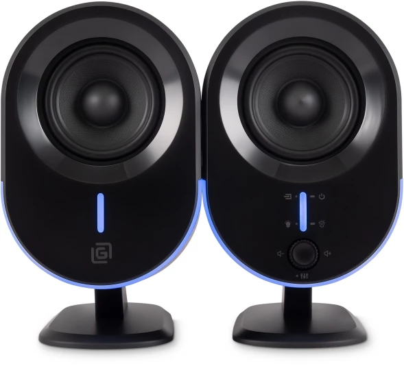 Колонки Оклик OK-303A 2.0 черный 20Вт BT